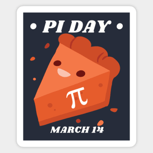 Cute Pi Pie Pie Day March 14 - National Pi Day Sticker